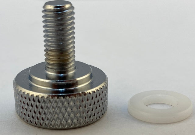 Drag Specialties Chrome 1/4-28 Seat to Fender Mount Knob Bolt Harley Davidson