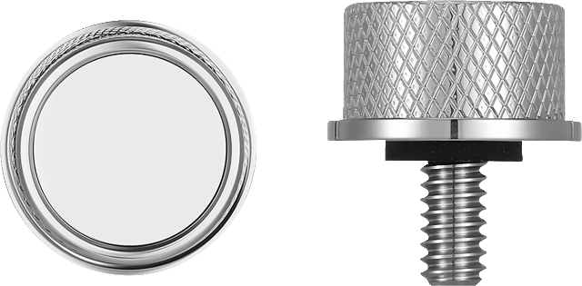Figurati Designs Smooth 1/4"-20 Seat Bolt Knob for 1965-2022 Harley Davidson