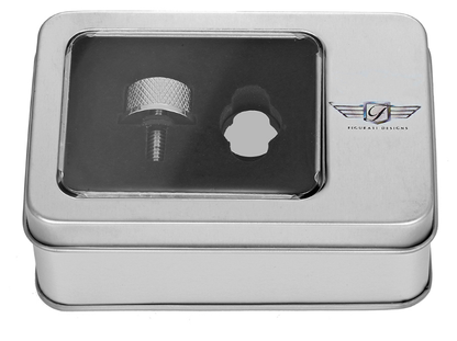 Figurati Designs Smooth 1/4"-20 Seat Bolt Knob for 1965-2022 Harley Davidson