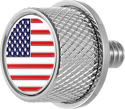 Figurati American Flag USA 1/4"-20 Seat Bolt Knob for 1965-2022 Harley Davidson