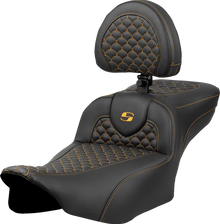 Saddlemen Extended Reach Roadsofa Gold Stitch Seat fits 2023-2026 Harley Touring