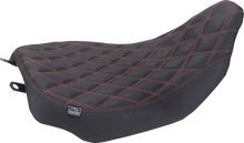 Mustang Runaround Red Diamond Solo Seat fits 2023-2026 Harley Road Street Glide