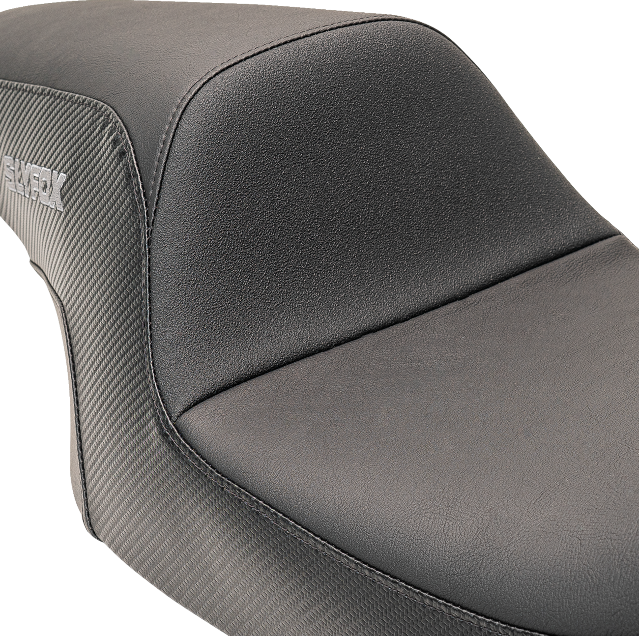 Slyfox Smooth Carbon Fiber Seat fits 1997-2007 Harley Touring  FLHT FLHR FLTR