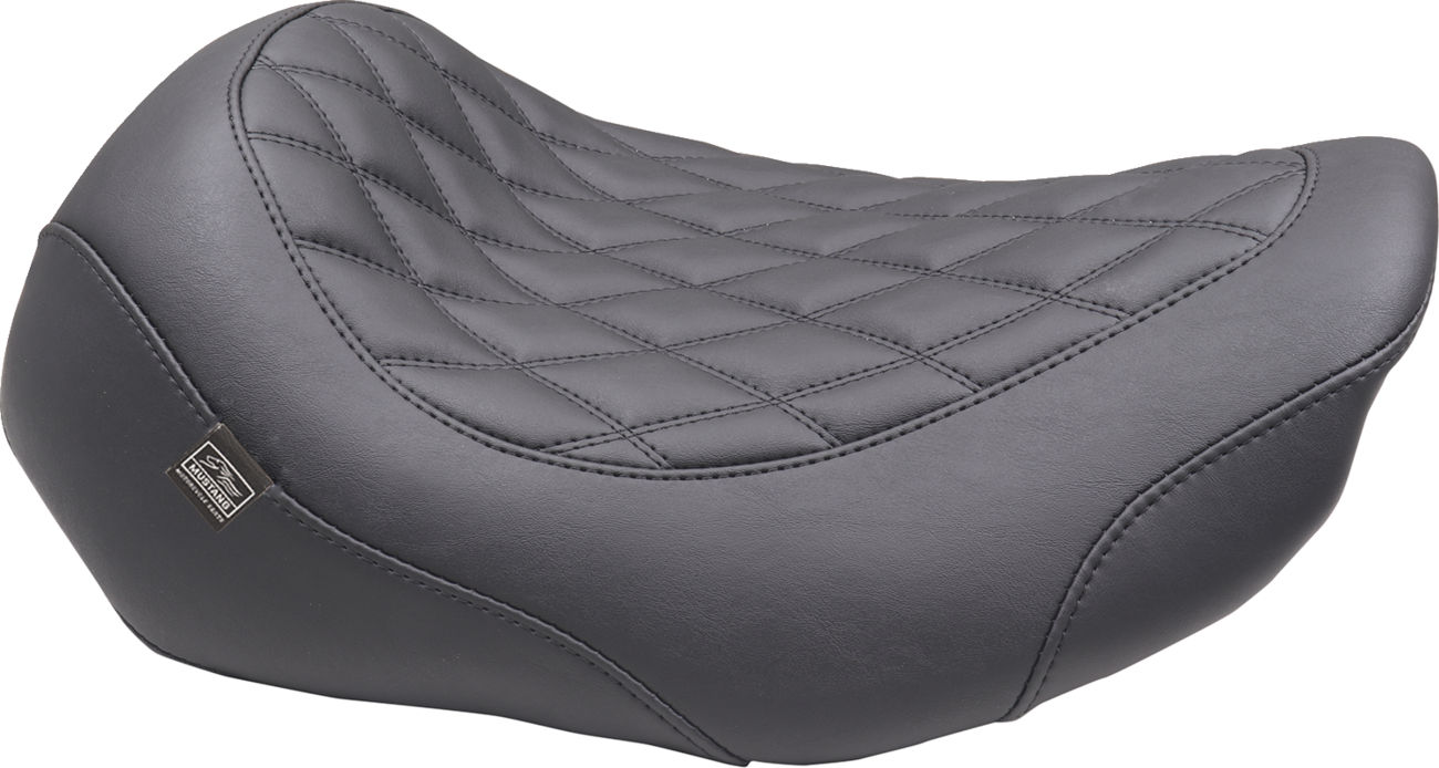 Mustang Wide Tripper Black Diamond Solo Seat fits 2023-2025 Harley Touring FLHX