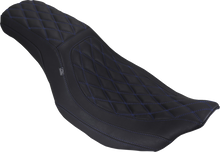Mustang Squareback Blue Diamond Stitch Seat for 2023-26 Harley Street Road Glide
