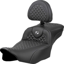 Saddlemen Extended Reach Roadsofa Silver Stitch Seat for 2023-26 Harley Touring