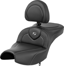 Saddlemen Roadsofa Carbon Fiber Gel Seat & Backrest for 2022-2024 Indian Pursuit