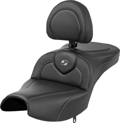 Saddlemen Roadsofa Carbon Fiber Gel Seat & Backrest for 2022-2024 Indian Pursuit