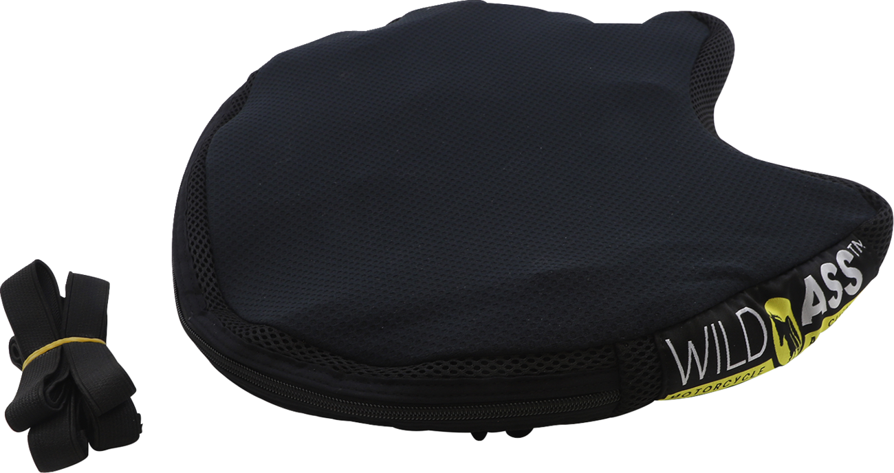 Wild Ass 14" x 15.5" Black Smart Air Lite Driver Motorcycle Seat Cushion Pad