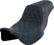 Saddlemen SDC Pro Series Blue Lattice Gelcore Seat for 2008-2025 Harley Touring
