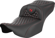 Saddlemen Roadsofa Red Honeycomb Extended Gel Seat fits 2023-2026 Harley Touring