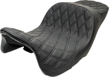 Slyfox Chariot Black Diamond Stitch Seat fits 2009-2025 Harley Touring FLH FLT