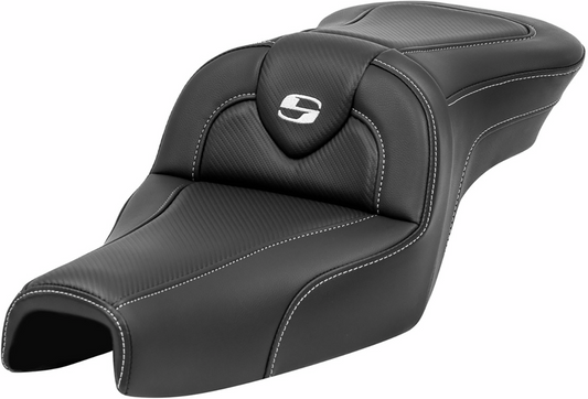 Saddlemen Roadsofa Carbon Fiber Gel Seat for 2004-2020 Harley Sportster 4.5G