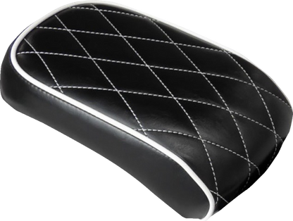 Le Pera Bare Bones White Diamond Rear Pillion Seat for 2008-2017 Harley Softail