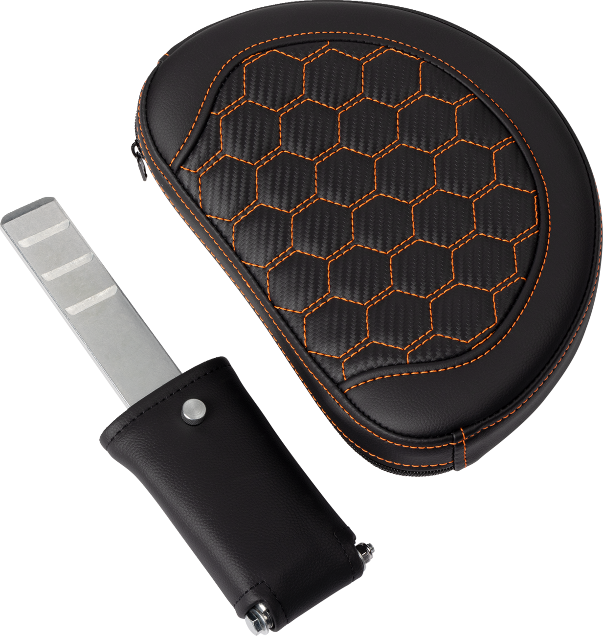 Saddlemen Roadsofa Orange Honeycomb Gel Seat & Backrest 2008-2025 Harley Touring