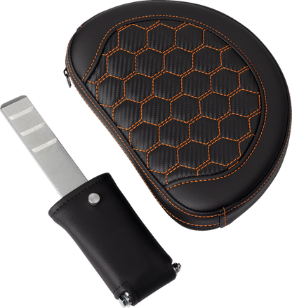 Saddlemen Roadsofa Orange Honeycomb Gel Seat & Backrest 2008-2025 Harley Touring