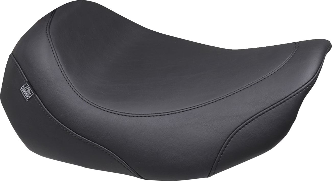 Mustang Wide Tripper Black Stitch Solo Seat for 2023-26 Harley Street Road Glide
