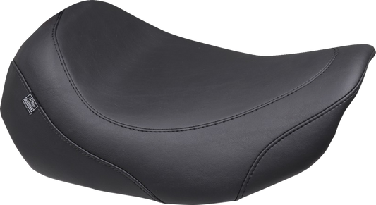 Mustang Wide Tripper Black Stitch Solo Seat for 2023-26 Harley Street Road Glide