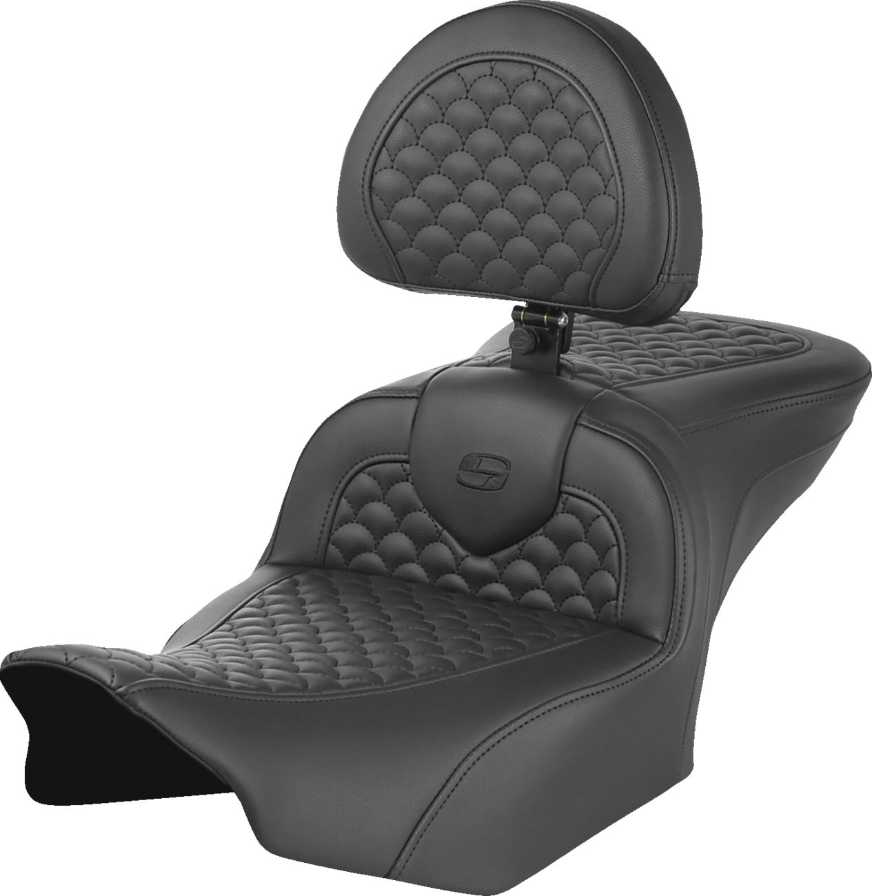 Saddlemen Roadsofa Scallop Stitch Gel Seat 2023-24 Harley Road Street Glide CVO