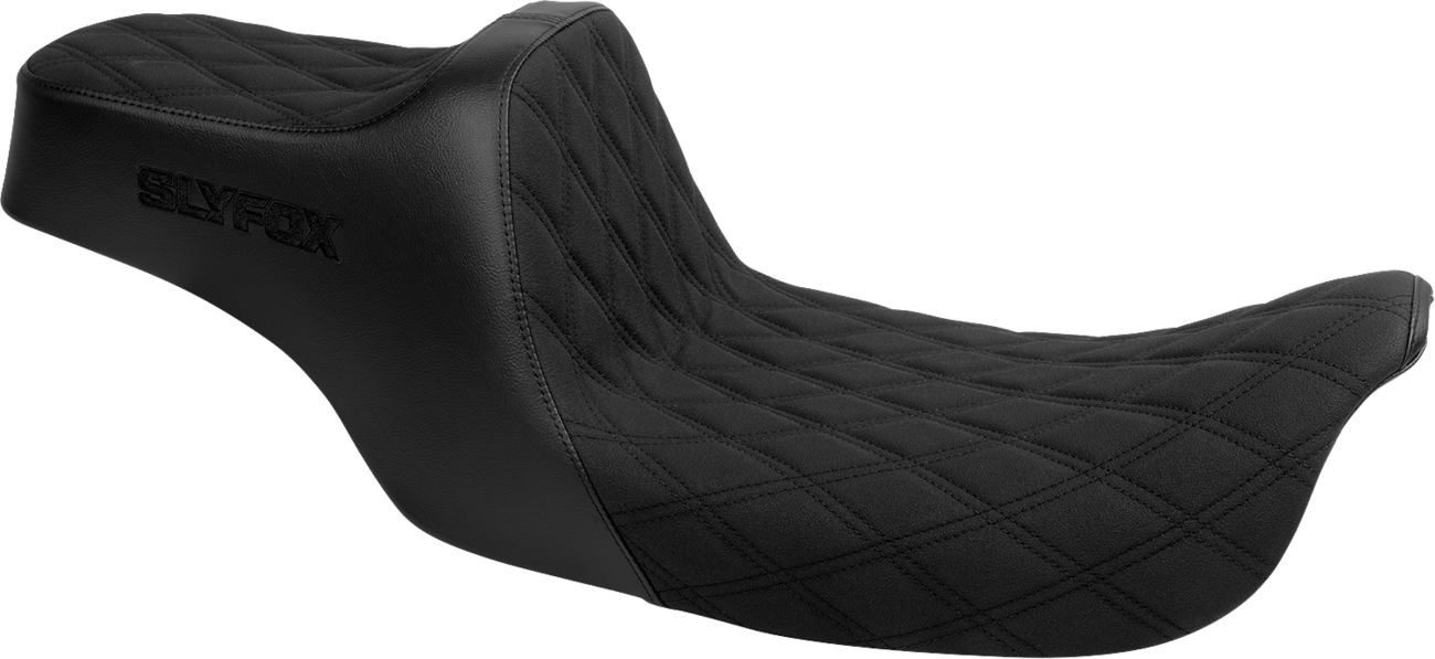 Slyfox High Noon Double Diamond Seat fits 1997-2007 Harley Street Road Glide