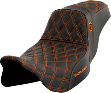 Saddlemen SDC Pro Series Orange Lattice Gel Seat fits 2008-2025 Harley Touring
