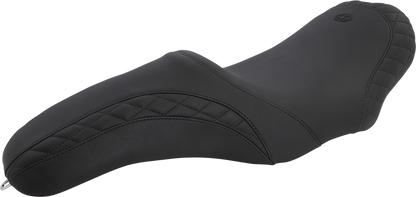 Mustang Tripper Fastback Seat for 2008-2024 Harley Touring w/ PYO Razorback Tank