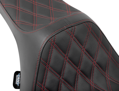 Drag Specialties Predator III Red Stitch Seat 2023-2025 Harley Street Road Glide