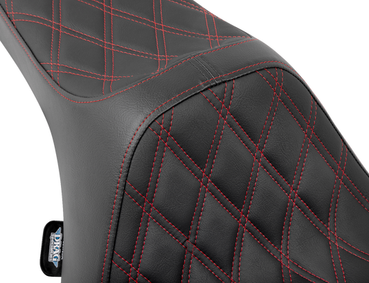 Drag Specialties Predator III Red Stitch Seat 2023-2025 Harley Street Road Glide