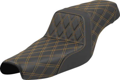 Saddlemen Step Up Gold Lattice Gel Seat fits 2004-2022 Harley Sportster 3.3Gal