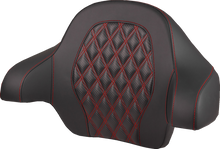 Saddlemen Red Carbon Lattice Tour Pak Backrest Pad for 2014-2025 Harley Touring