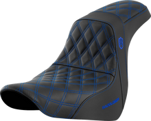 Saddlemen SDC Pro Series Blue Lattice Seat fits 2018-2026 Harley Low Rider FLSB