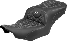 Saddlemen Roadsofa White Tri Gripper Seat for 2023-2026 Harley Road Street Glide