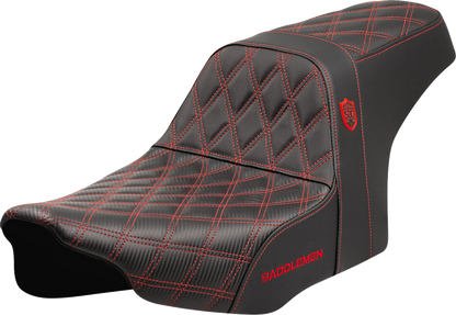 Saddlemen SDC Pro Series Red Lattice Seat for 2023-2025 Harley Road Street Glide