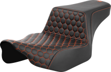 Saddlemen Step Up Orange Honeycomb Extended Seat fits 2023-2026 Harley Touring