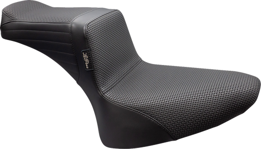 Le Pera Tailwhip Basketweave Stitch Seat for 1984-1999 Harley Softail FLST FXST