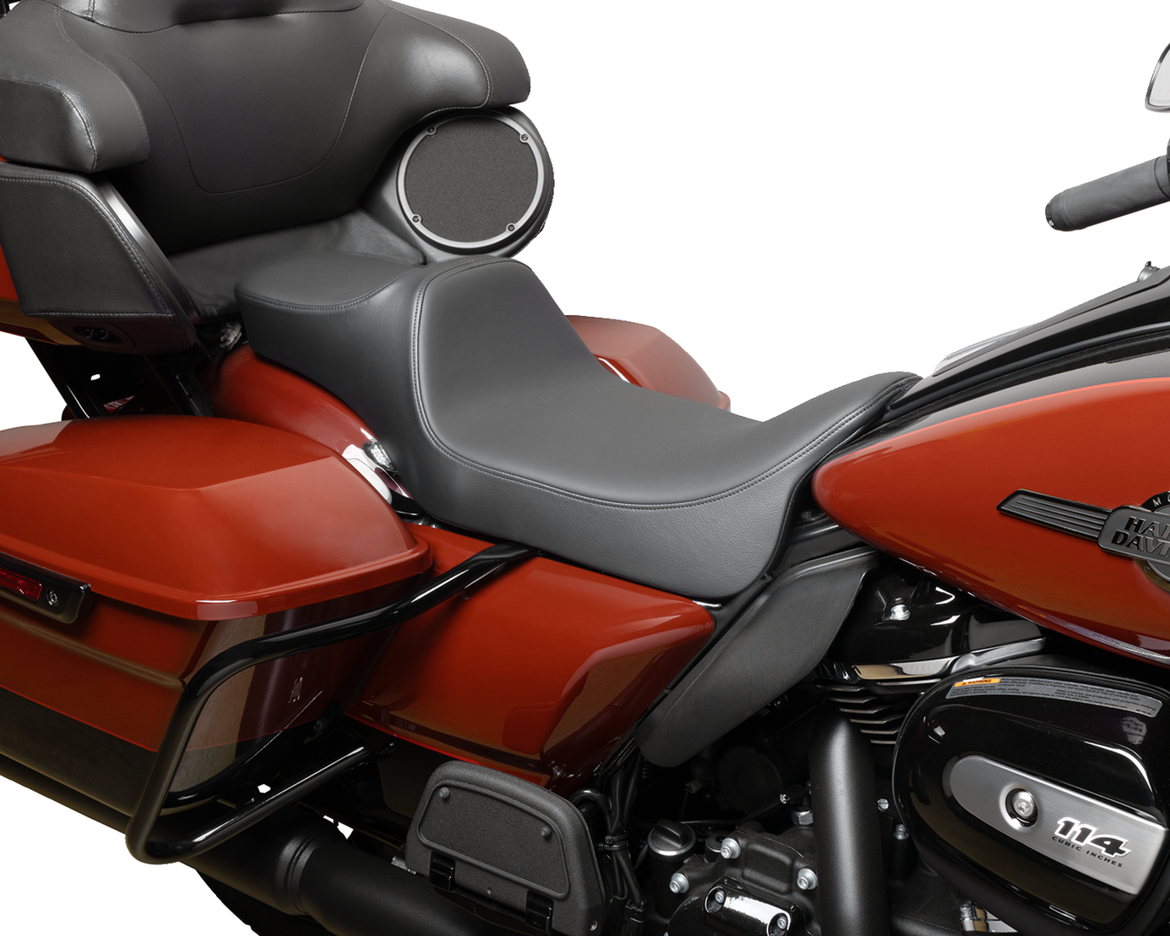 Drag Specialties Predator III Smooth Extended Reach Seat 2008-24 Harley Touring