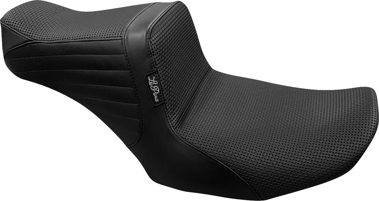 Le Pera Tailwhip Basketweave Seat for 2023-2025 Harley Touring Road Street Glide
