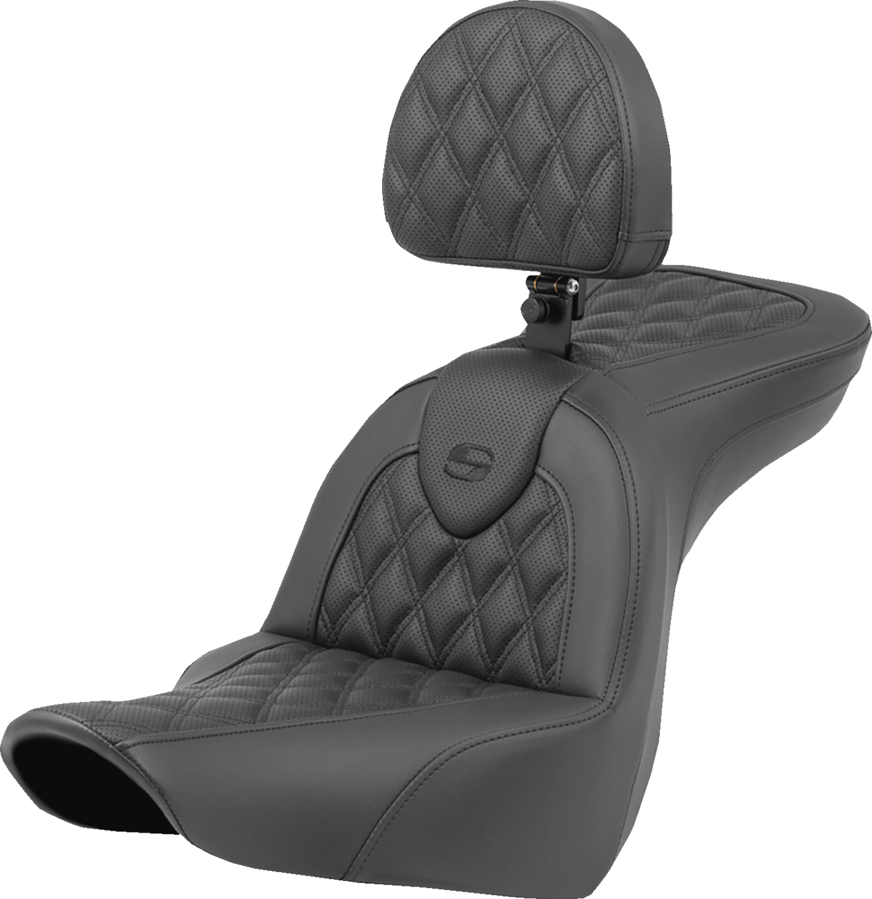 Saddlemen Roadsofa Lattice Stitch Gel Seat & Backrest 2018-2023 Harley Low Rider