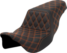 Saddlemen Step Up Full Orange Lattice Gelcore Seat fits 2008-2025 Harley Touring