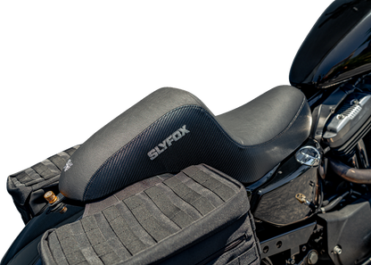 Slyfox Drifter Carbon Fiber Seat fits 2004-22 Harley Sportster Forty-Eight Iron