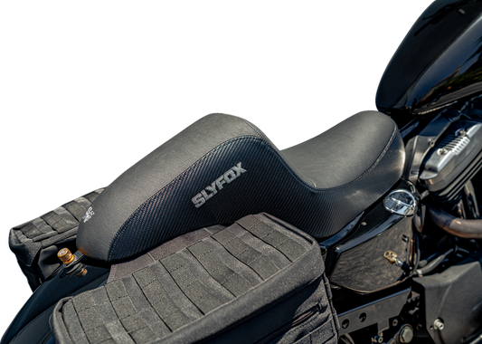 Slyfox Drifter Carbon Fiber Seat fits 2004-22 Harley Sportster Forty-Eight Iron
