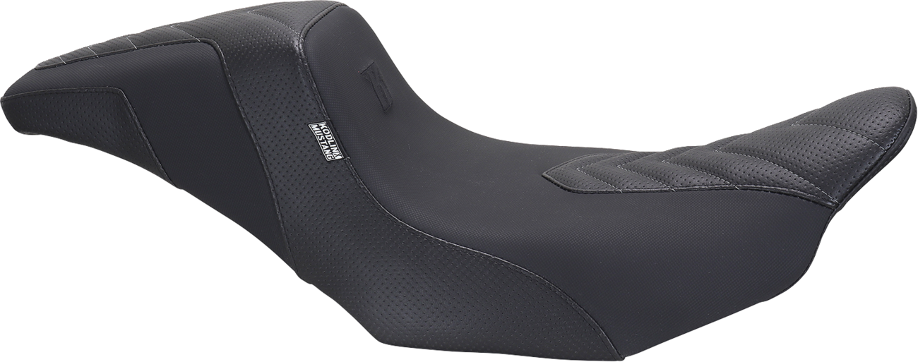 Mustang Kodlin Series Squareback Gray Stitch Seat for 2023-2025 Harley Touring