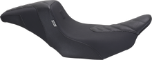 Mustang Kodlin Series Squareback Gray Stitch Seat for 2023-2026 Harley Touring