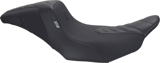 Mustang Kodlin Series Squareback Gray Stitch Seat for 2023-2025 Harley Touring