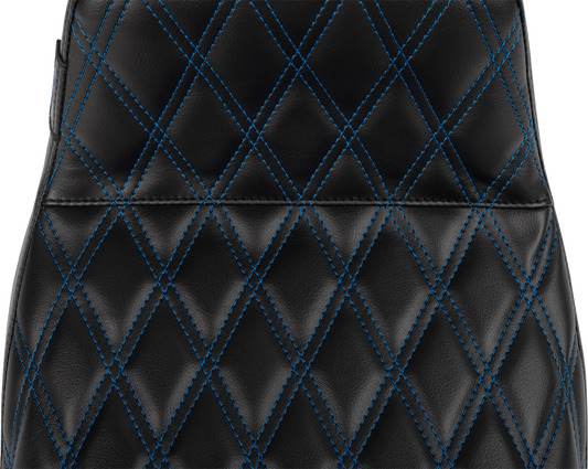 Le Pera Tailwhip Blue Diamond Stitch Seat for 2023-2025 Harley Touring FLHX FLTR