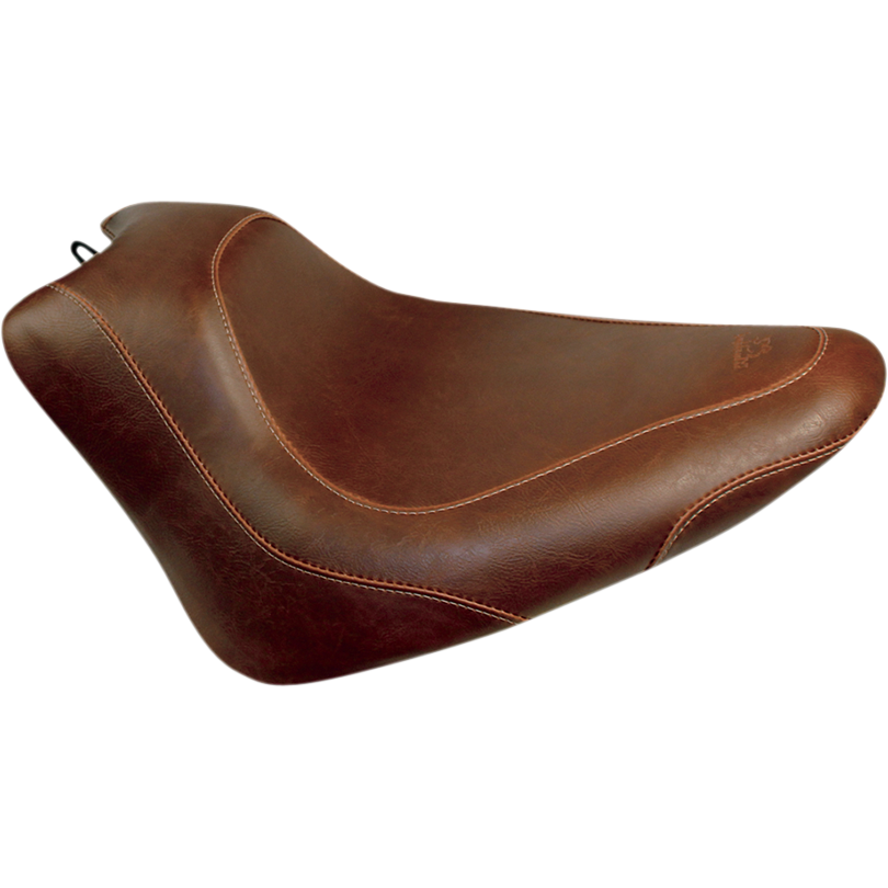 Mustang Brown Wide Tripper Solo Seat 2011-17 Harley Softail Slim Blackline 76764