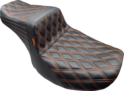 Le Pera Tailwhip Burnt Orange Stitch Seat for 2023-26 Harley Touring Road Glide