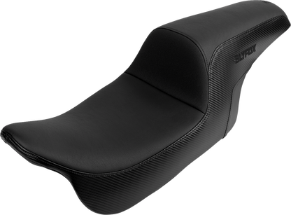 Slyfox Smooth Carbon Fiber Seat fits 2008-2024 Harley Touring FLHX FLTR FLHT