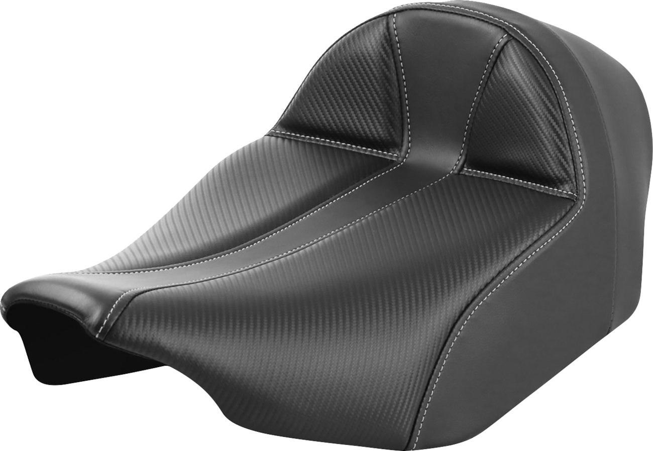 Saddlemen Dominator Carbon Fiber Extended Gel Solo Seat 2023-2024 Harley Touring