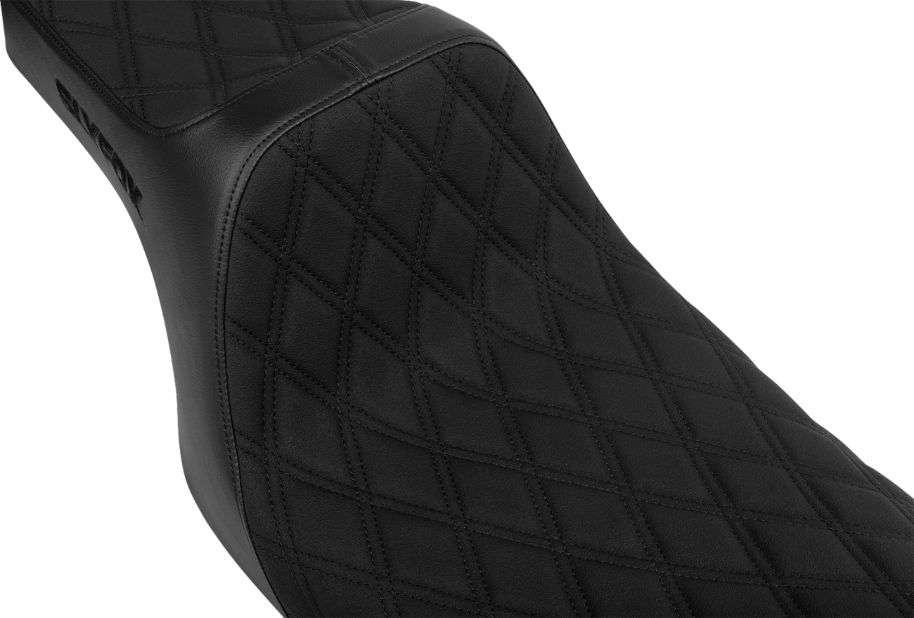 Slyfox High Noon Diamond Stitch Seat fits 2008-2025 Harley Touring FLTR FLHX